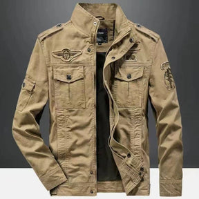 Jaqueta Militar Masculina Army Motociclismo (Jaqueta 1) Lojas Quinho PP Khaki 